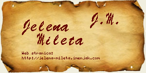 Jelena Mileta vizit kartica